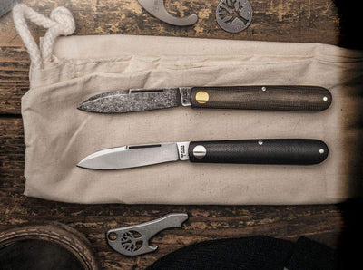 Böker Manufaktur Solingen Barlow Prime EDC Grün Taschenmesser Kohlenstoffstahl/Micarta Grün, Klingen