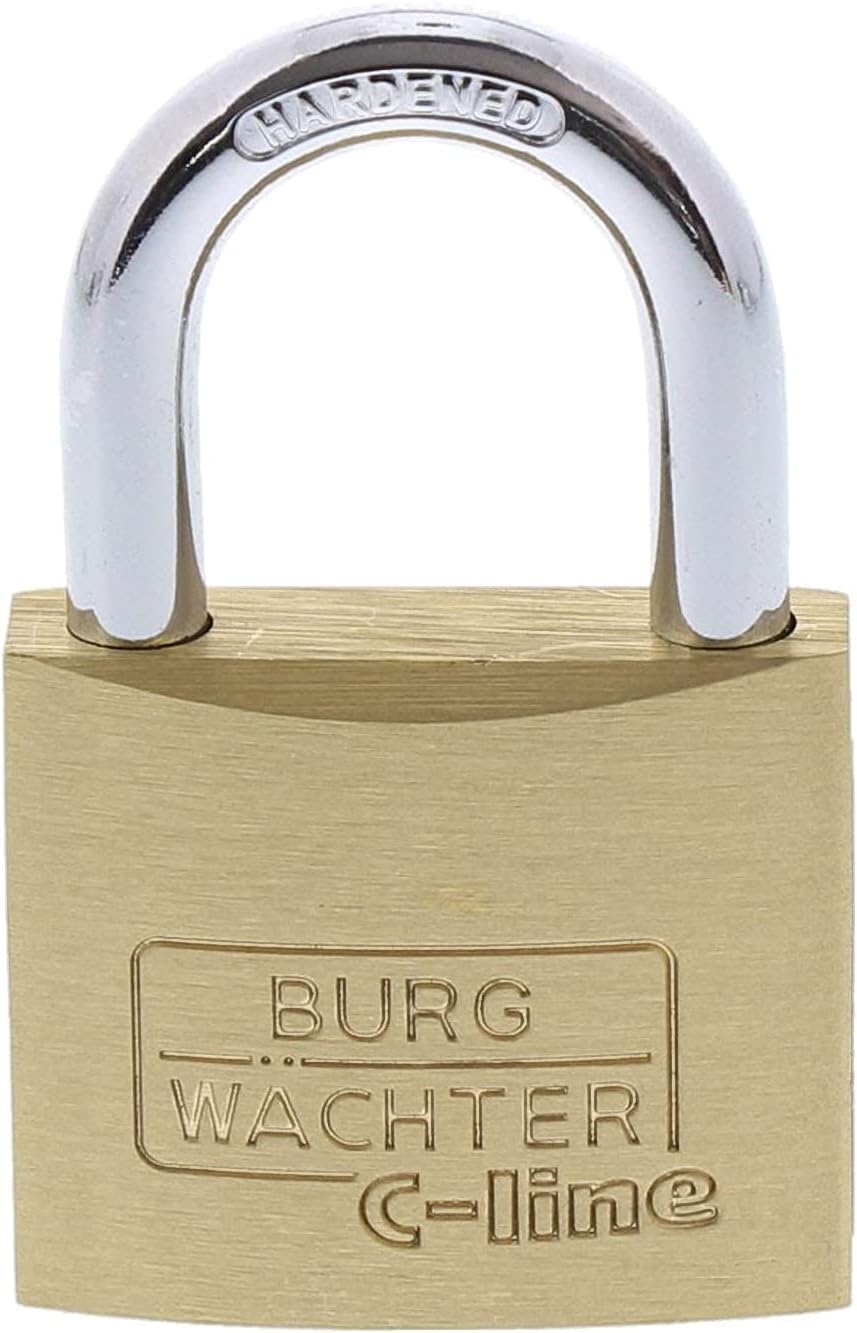 BURG-WÄCHTER 4er-Set Vorhängeschloss mit Schlüssel, Gleichschliessend, Vorhangschloss, 6 mm Bügelstä