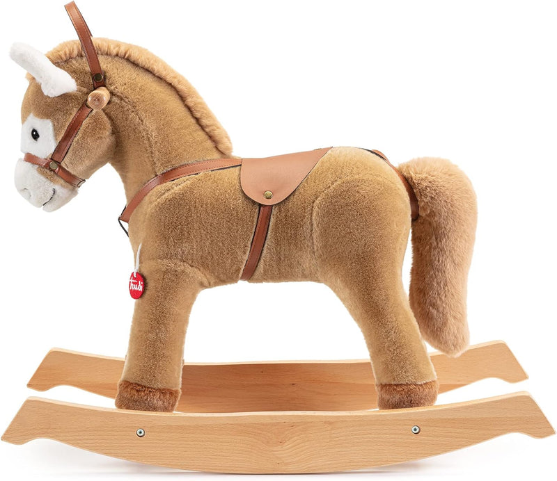 Trudi 29703 8006529297039 Animals Rocking Horse Beige Jumbo, Multicoloured