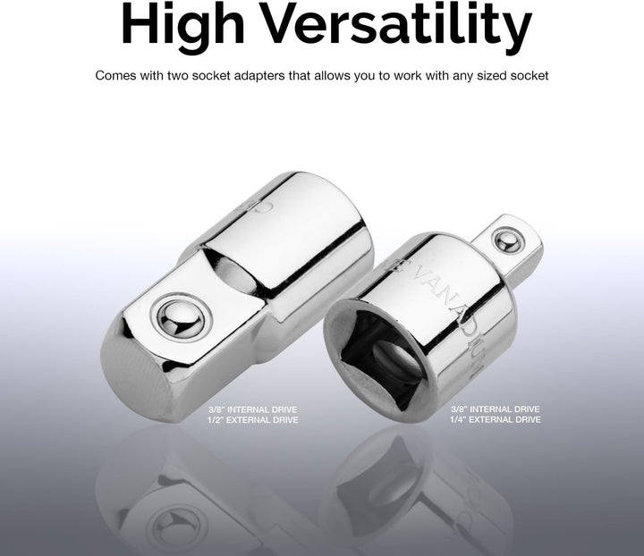 Neiko ¨ 01135A 3/8-Zoll-T-Griff-Schraubenschlüssel mit langer Reichweite | Chrom-Vanadium-Stahl