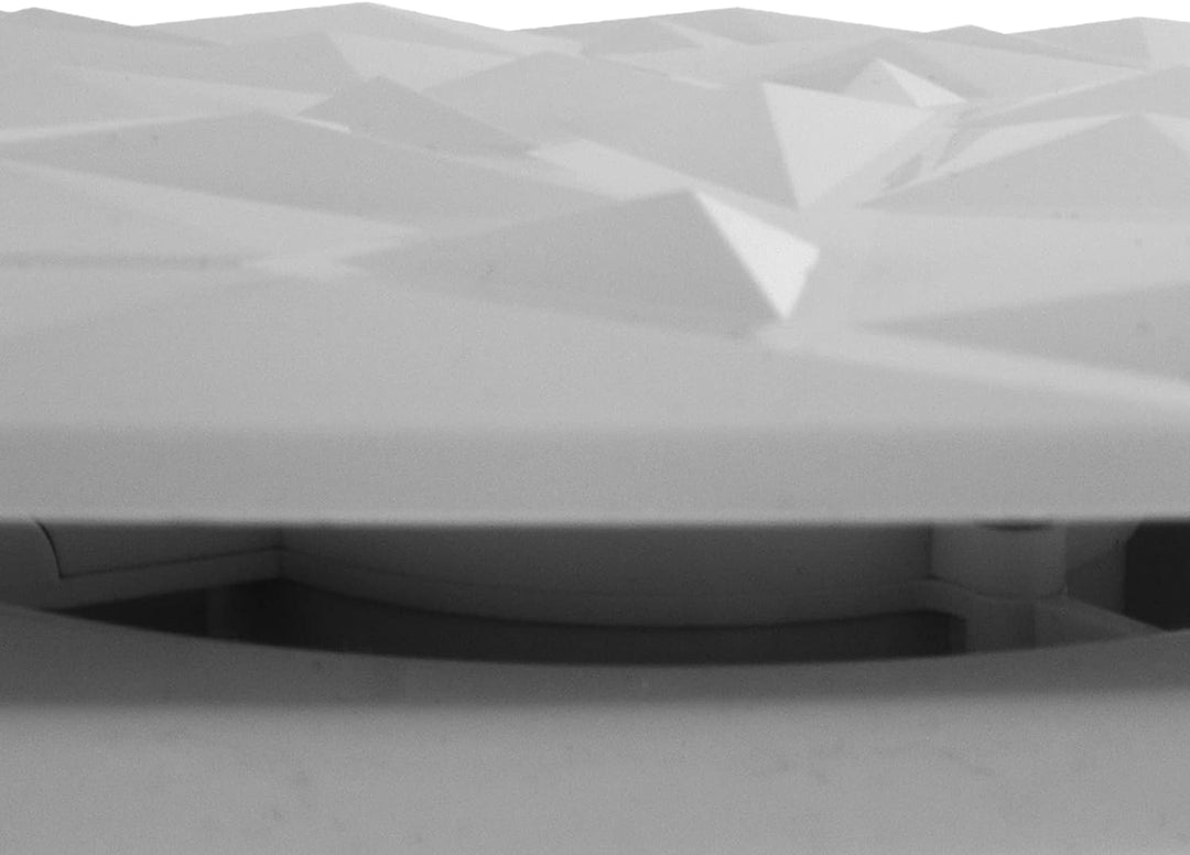 Badlüfter Wohnraumlüfter Diamant Panel weiss Ø 100 mm Feuchtesensor/Hygrostat, Ø 100 mm Feuchtesenso