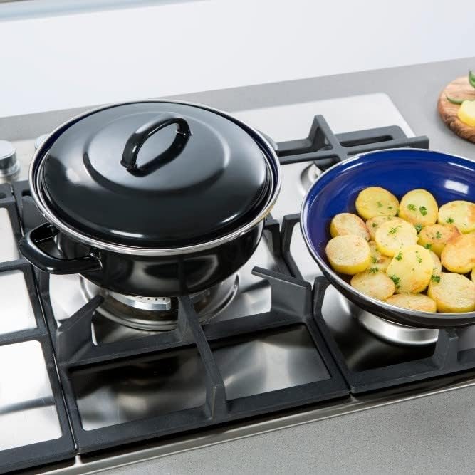 BK Fortalit Induktionsgeeigneter 26cm/7,5L Dutch Oven Bratentopf mit Deckel, Backofen- und Bratensic