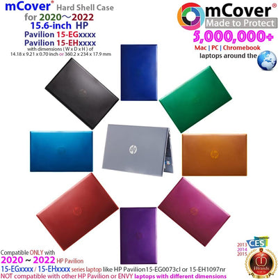 mCover Nur kompatibel mit 2020–2022 15,6 Zoll HP Pavilion 15-EGxxxx / 15-EHxxxx Serie Notebook PC (n