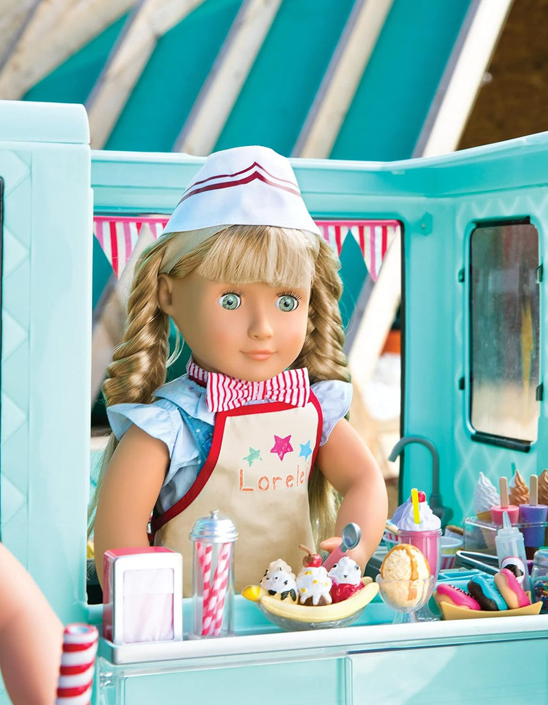 Our Generation 44487 OG (Ice Cream Truck Eiswagen, blau