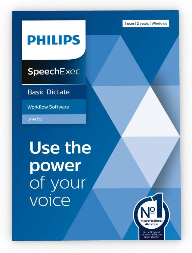 Philips SpeechExec Basic Diktiersoftware LFH4722/00, 2-Jahres-ABO