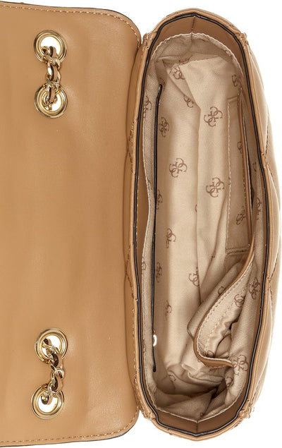 Guess Damen Cessily umwandelbare Umhängetasche, Einheitsgrösse Beige, Beige