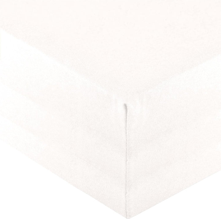 aqua-textil Royal Spannbettlaken Boxspringbett Wasserbett 180x200-200x220 cm Schnee weiss 210g/qm Je