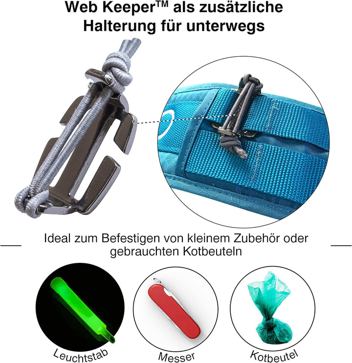 Kurgo RSG Hundegürtel, Freihandleine für Sport, Freihändiges Laufen und Wandern, Verstellbar von 71