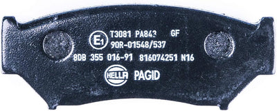 HELLA PAGID 8DB 355 016-911 Bremsbelagsatz - T3081 - Dicke/Stärke: 15.4mm - Bremssystem: Akebono - m