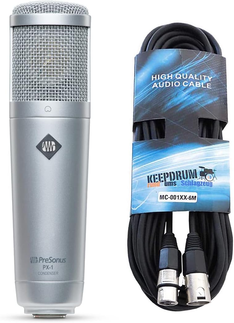 Presonus PX-1 Kondensator-Mikrofon + keepdrum XLR-Kabel