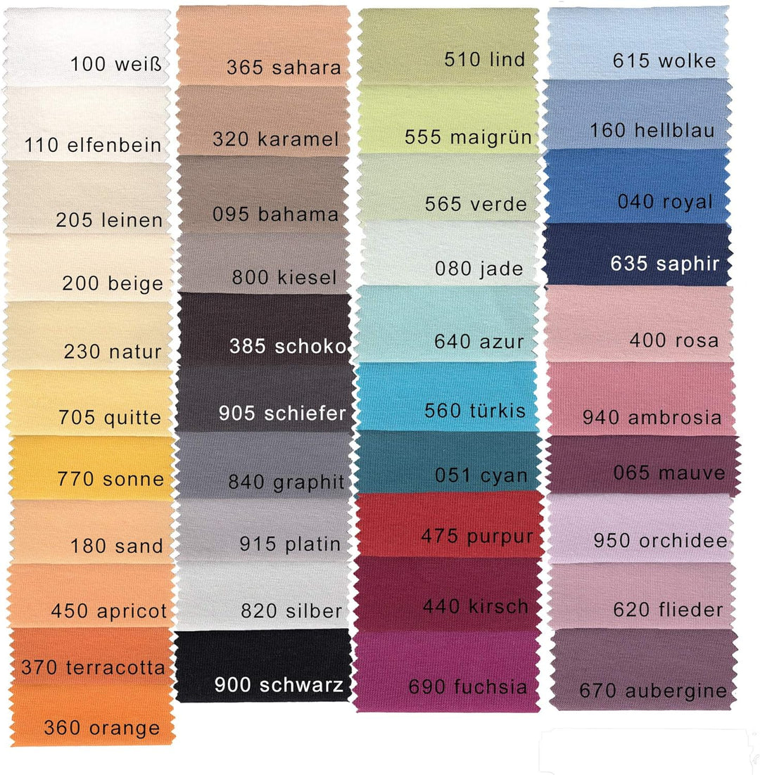 Estella Mako Jersey Spannbettlaken 200 x 200 cm Pebble 800-kiesel, 800-kiesel