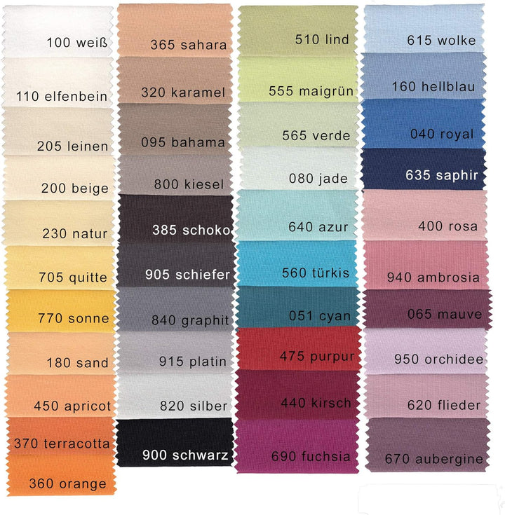 Estella Mako Jersey Spannbettlaken 200 x 200 cm Pebble 800-kiesel, 800-kiesel