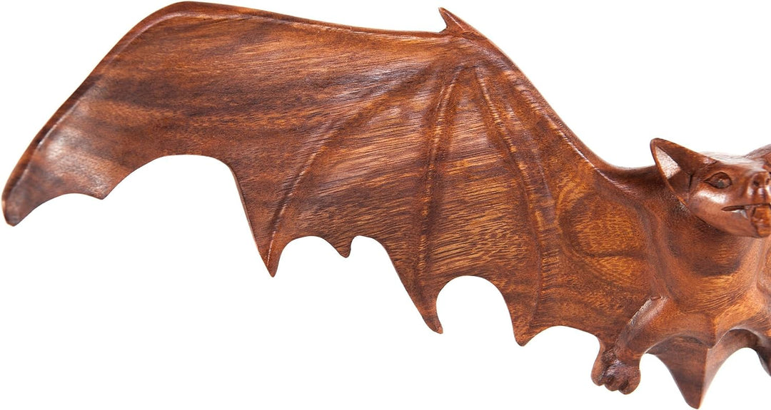 Windalf Gothic Wandbild FLAPP 49 cm Vampir-Fledermaus Wandrelief Wandobjekt Holzbild Handarbeit aus