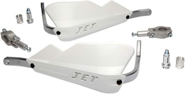 SW-MOTECH Barkbuster Jet 2-Punkt Handprotektoren 22mm weiss, Unisex, Multipurpose, Ganzjährig, Kunst