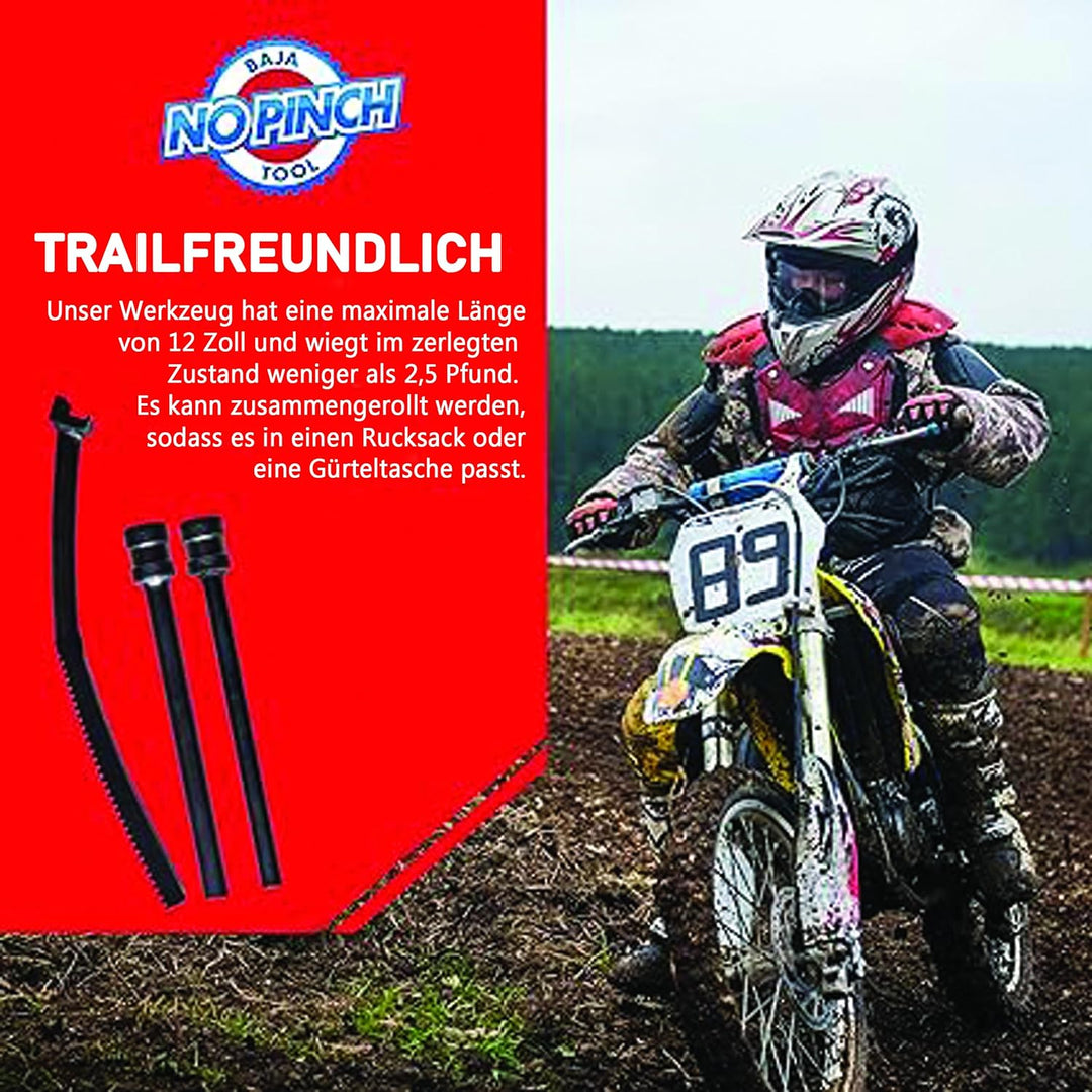 Baja No Pinch Dirt Bike Reifenwechselwerkzeuge | Mini-Motorrad-Zubehör-Set mit Mini-Schubstangen-Ach