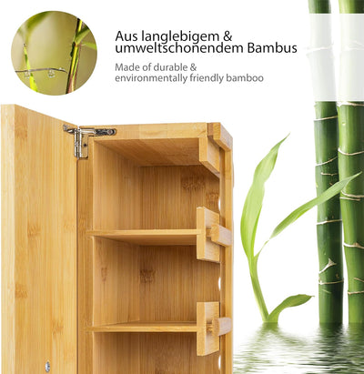 ONVAYA® Teebox aus Holz | Teekiste mit 6 Fächern | Teebeutelbox für ca. 200 Teebeutel | Tee Aufbewah