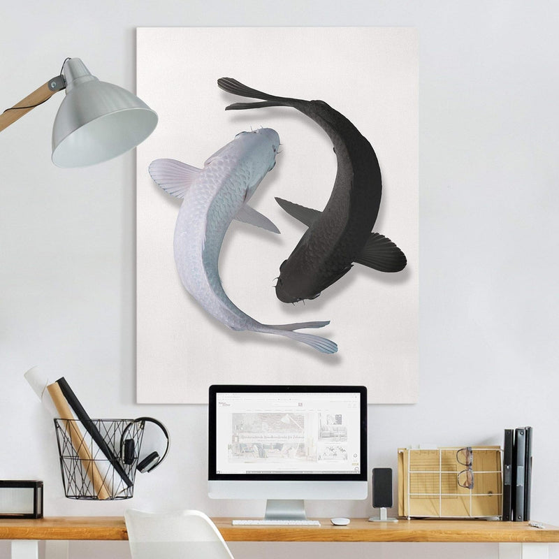 Bilderwelten Leinwandbild Jonas Loose Fische Ying & Yang 40 x 30cm Canvas 40cm x 30cm - Canvas, 40cm