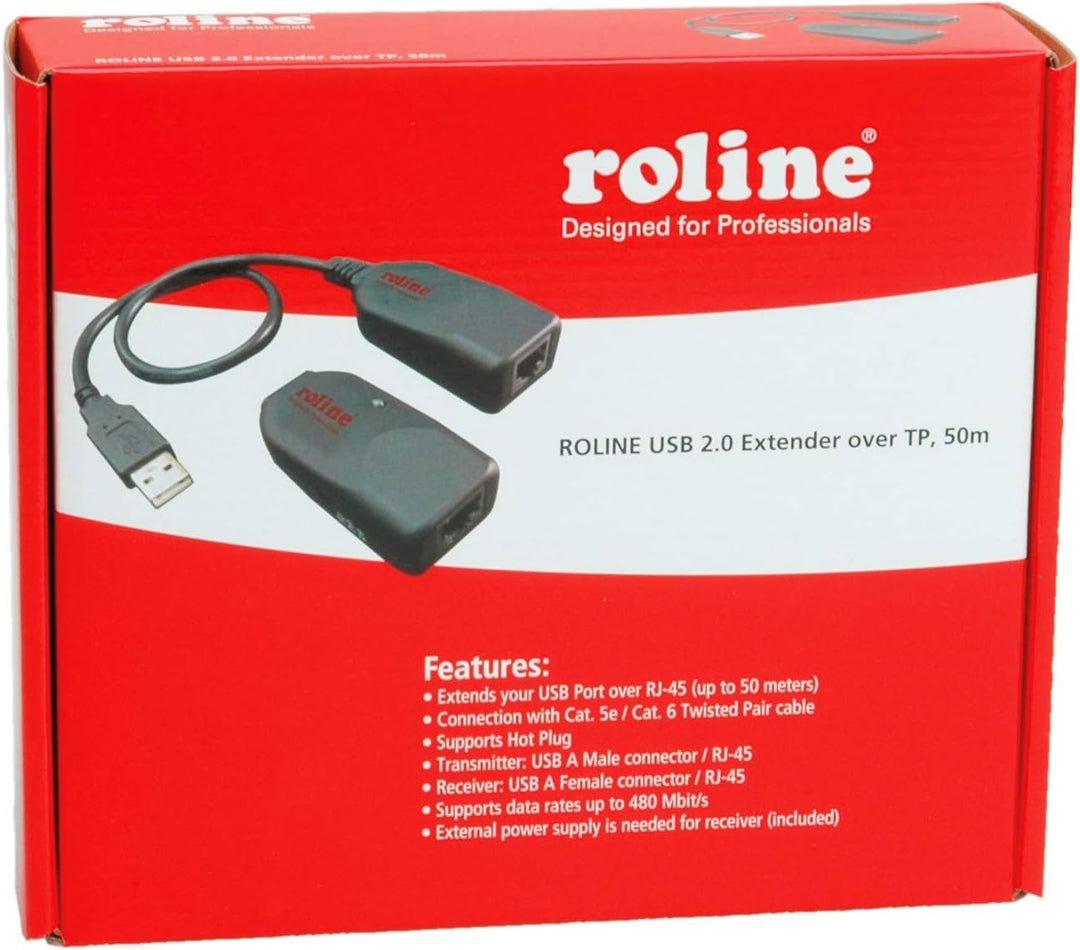 ROLINE USB 2.0 Verlängerung über RJ45, max. 50m