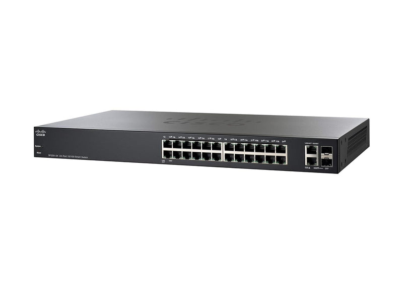 Cisco SF220-24 Fast Ethernet und 2-Port Gigabit Ethernet Smart Switch (SF220-24-K9-UK)