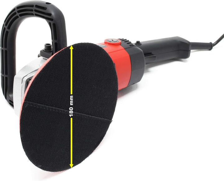 Poliermaschine Schleifmaschine 1200W Leistung bis 3000 U/min, Poliergerät mit 6 Stufen inkl. 2 Pads
