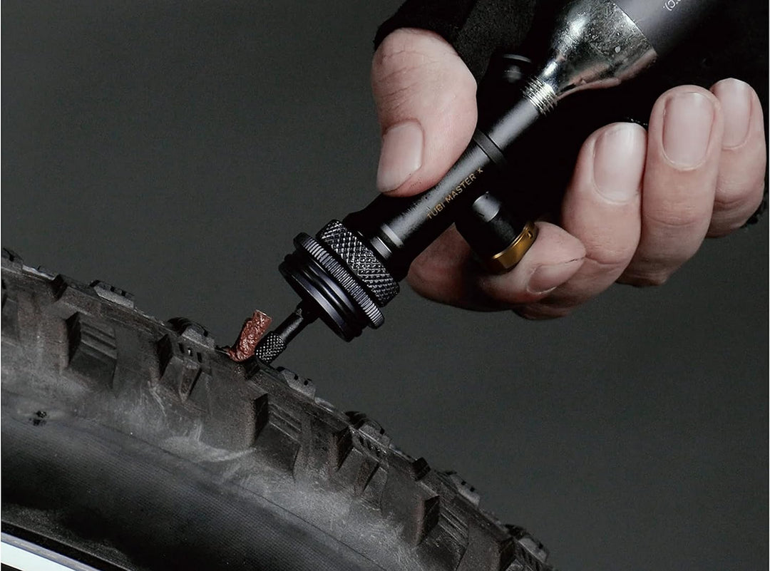 Topeak TUBI Master X 2-in-1 Reparatur- und Aufpump-Set für schlauchlose Fahrradreifen