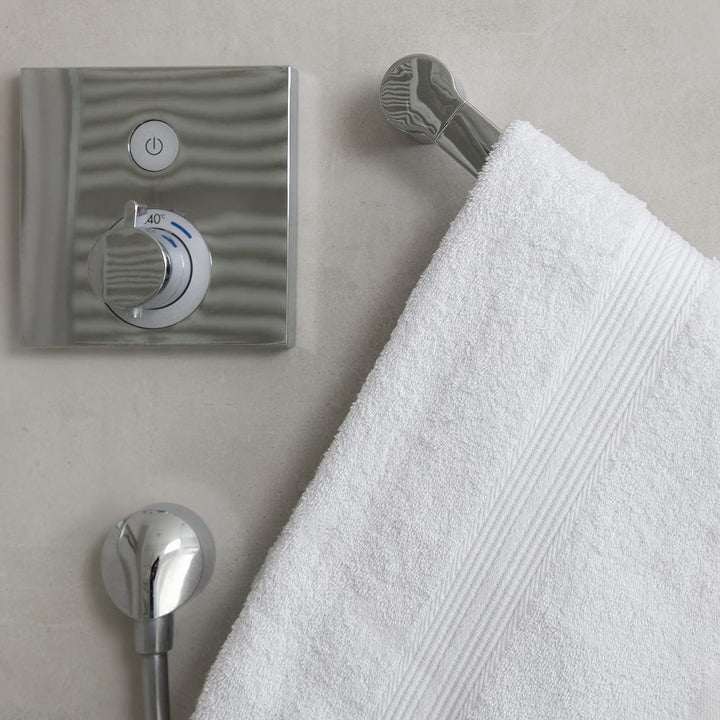 ALCLEAR Premium Frottier Handtuch Set, Frotteeserie in 6 Farben und 5 Grössen, Farbe: WEISS, 2X Dusc