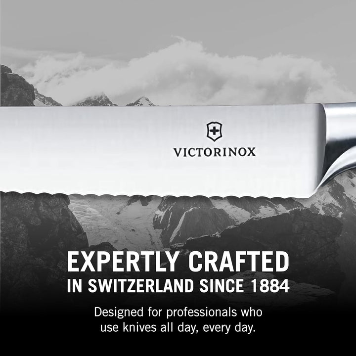 Victorinox, Grand Maître, Profi Steakmesser-Set, 2-teilig, Extra Scharfe Klinge, Wellenschliff, 12 c