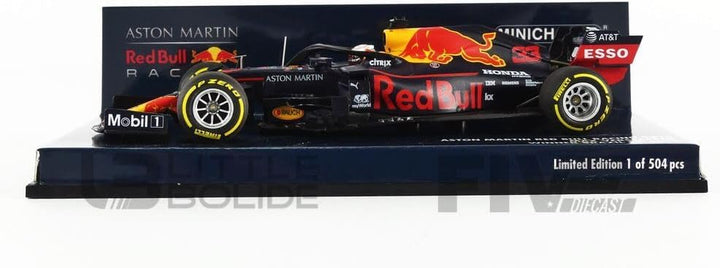 Minichamps 410191933 1:43 Aston Martin Red Bull Racing RB15-Max Verstappen-Winner Brasil GP 2019 Sam
