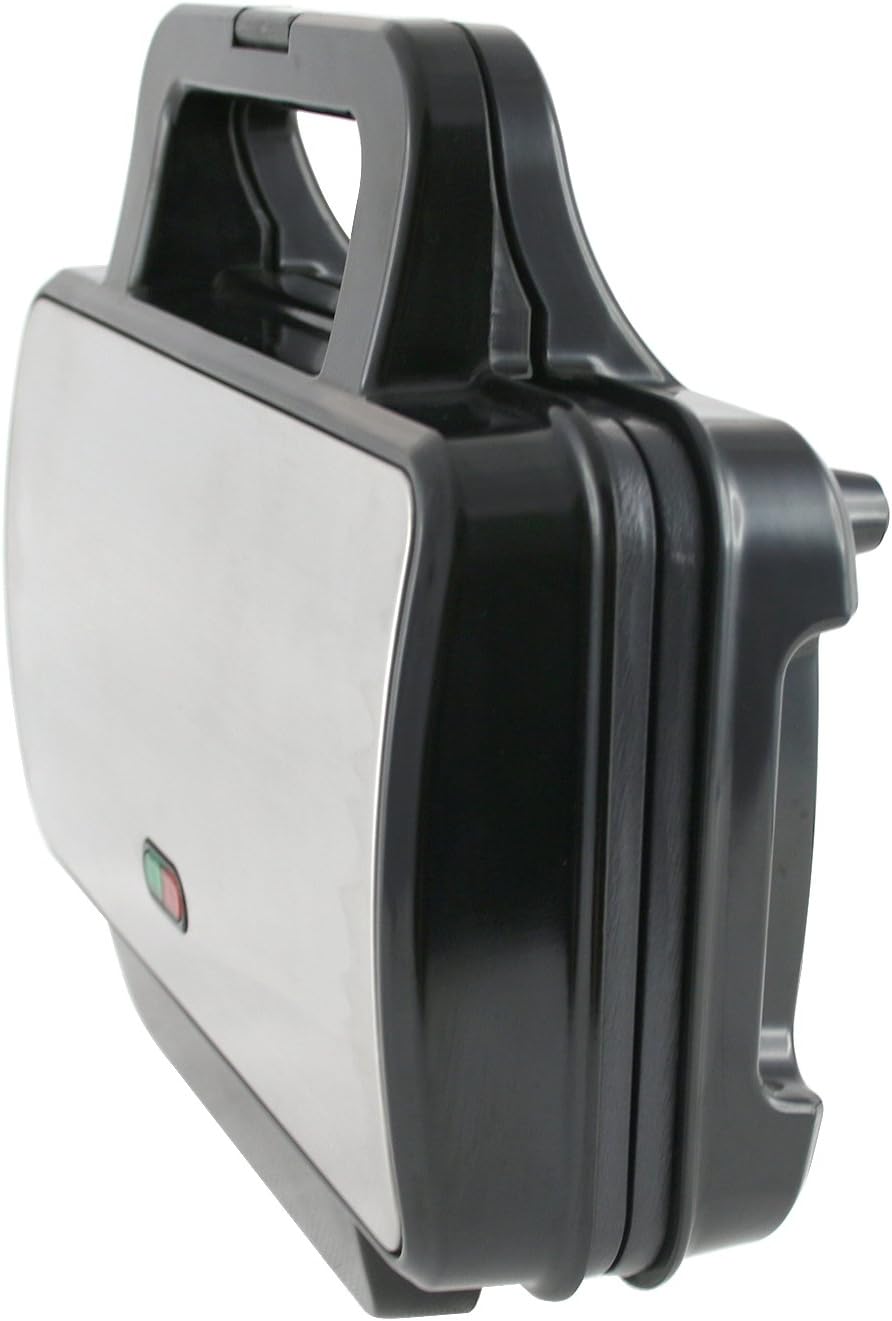 Emerio Doppel Sandwich Maker, BPA frei, für dreieckiges Sandwich, leicht zu reinigen, Antihaftbeschi