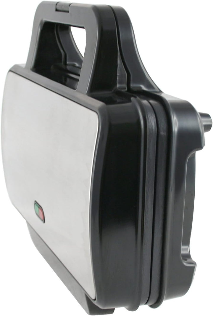 Emerio Doppel Sandwich Maker, BPA frei, für dreieckiges Sandwich, leicht zu reinigen, Antihaftbeschi