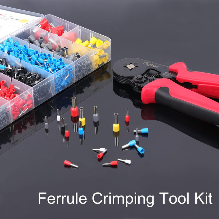 Aderendhülsenzangen-Set - Flytuo Crimpzangen Aderendhülsen Set mit 1200 Stück Aderendhülsen Tool Kit