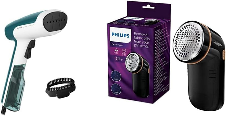Tefal DT6131 Access Steam First Dampfbürste | 1300 Watt | 20 g/Min. & Philips Fusselentferner für al