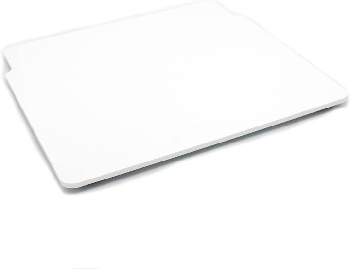 Gleitbrett aus Acryl | weiss glänzend | 29x26cm für Optigrill Elite GC 750D und vielen weiteren Küch