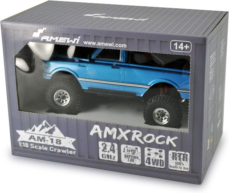 Amewi 22423 blau AMXRock AM18 Scale Crawler Pick-Up 1:18 RTR