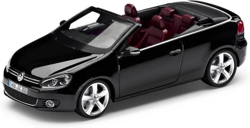 VW Modellauto Golf 6 Cabriolet 1:43 Deep Black Perleffekt