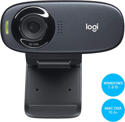 Logitech C310 5MP 1280 x 720Pixel USB 2.0 Schwarz Webcam - Webcams (5 MP, 1280 x 720 Pixel, 640x480@