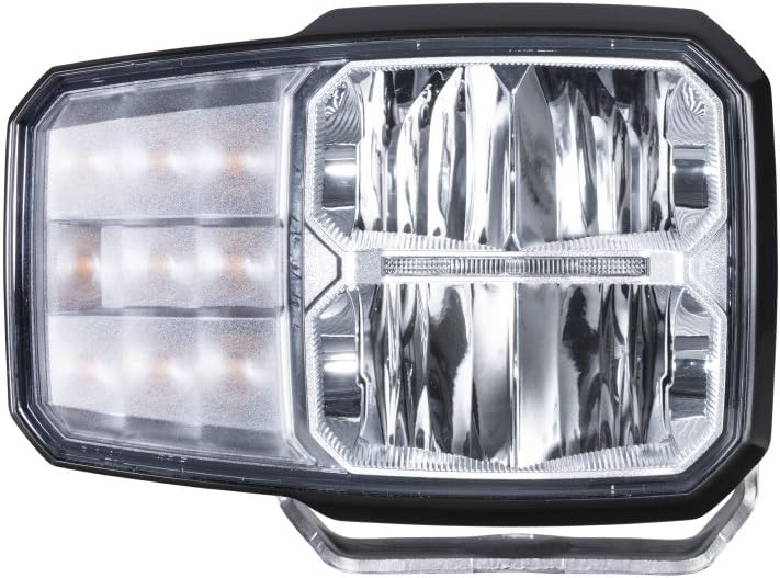 HELLA - LED-Hauptscheinwerfer - C140 - 24/12V - Anbau - Lichtscheibenfarbe: transparent - Stecker: D