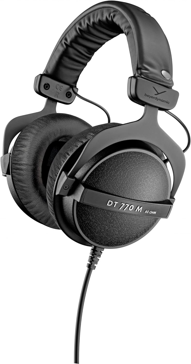 beyerdynamic DT 770 M Over-Ear-Monitor Kopfhörer mit extrem hoher Aussengeräuschdämpfung 80 OHM MONI