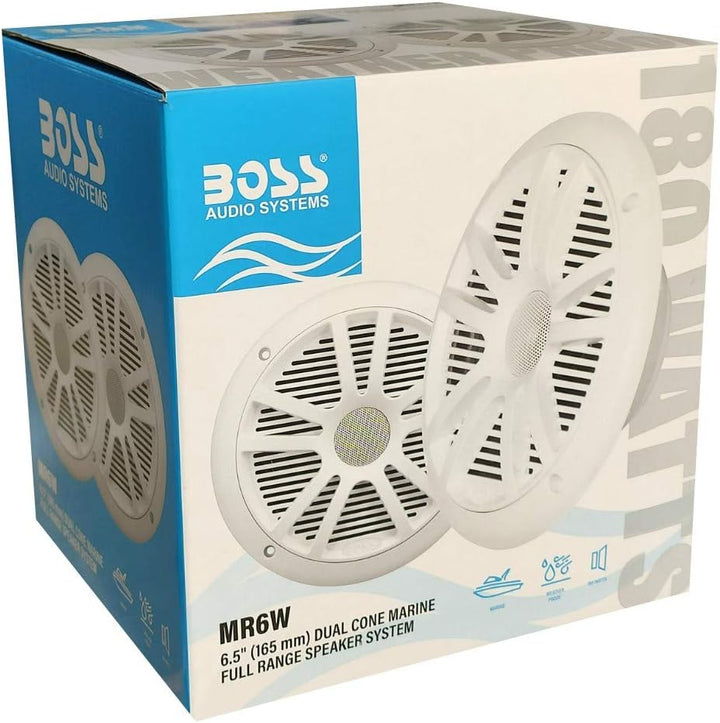 2 Lautsprecher kompatibel mit BOSS Audio Systems MR6W Marine doppelkegel 6,5" 16,50 cm 90 watt rms 1