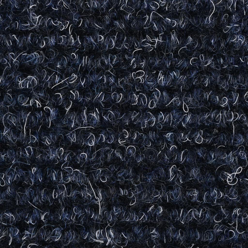 homiuse 15 STK. Selbstklebende Treppenmatten Nadelvlies 56x17x3 cm Blau Treppenstufen Matten Modern