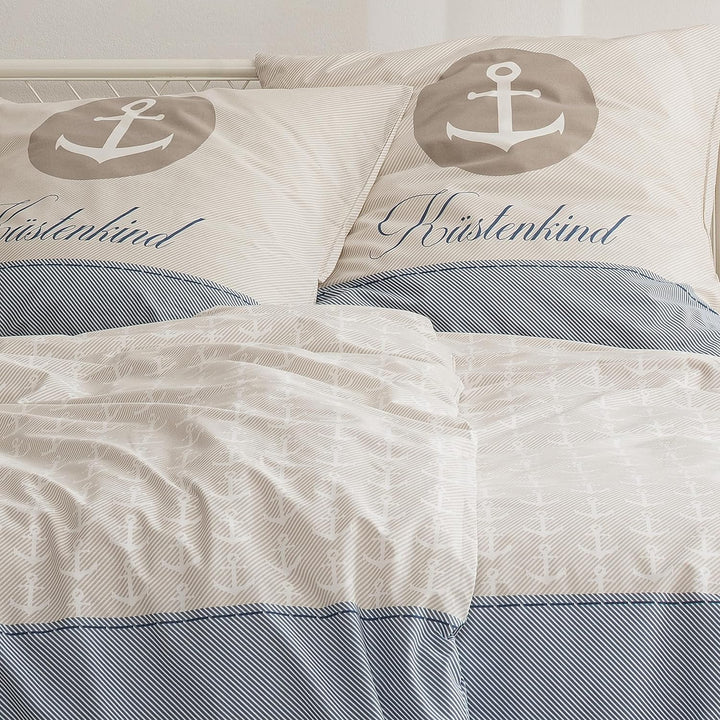 termana Anker Bettwäsche 135x200 · Bettwäsche-Set · Partner-Bettwäsche · KÜSTENKIND · Kissenbezug 80