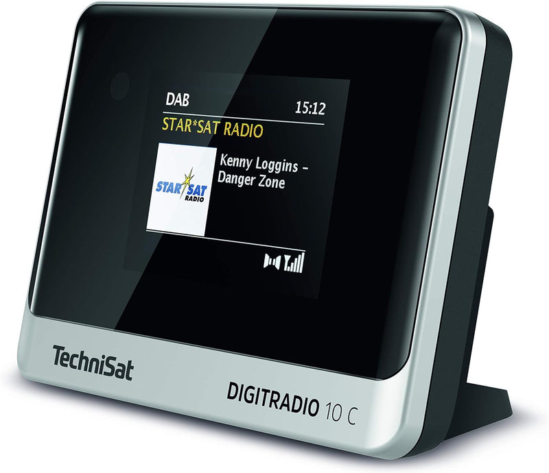 TechniSat DIGITRADIO 10 C - DAB+ Digitalradio Adapter schwarz/Silber & DIGIFLEX TT6 - Passive Stab-Z