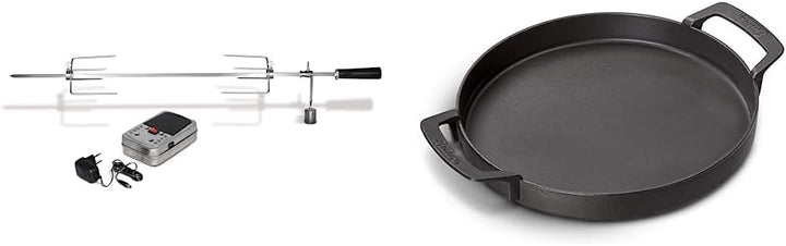 Enders Edelstahl-Grillspiess für Boston 6 Grillspiess Boston 6 silber & ® SWITCH GRID Pfanne Bundle