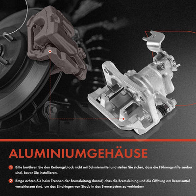 Frankberg Bremssattel Bremszange mit Träger Hinterachse Links Kompatibel mit MX-5 III NC 1.8L 2.0L 2