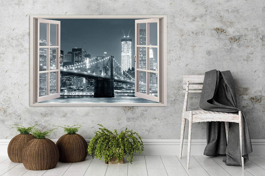 Feeby - Wandbilder Wohnzimmer 90x60 cm, Deko Paneel Bilder, Bilder für Schlafzimmer, Echter Gemalter