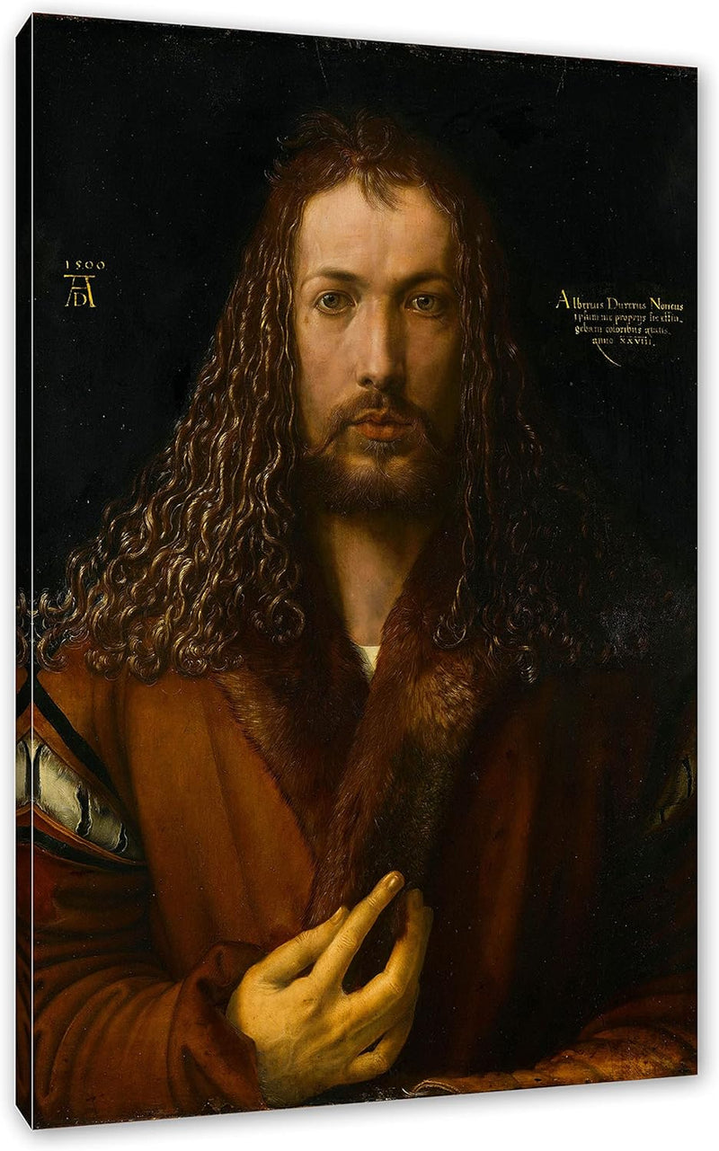 Generisch Albrecht Dürer - Selbstbildnis als Leinwandbild / Grösse: 100x70 cm / Wandbild / Kunstdruc