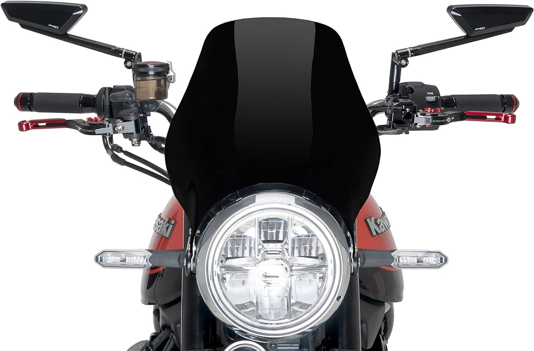 Puig 0869N Windschutzscheibe Naked Schwarz, Schwarz