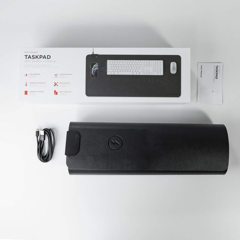 KeySmart TaskPad - Wireless und Drahtlose Schreibtischunterlage für drahthlose Aufladen ihres Comput