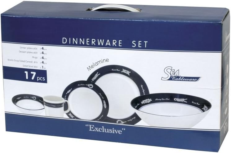 Kaffee und Tafelset Exclusive 17 teilig Melamin