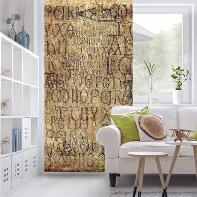 Bilderwelten Raumteiler Old Letters 250x120cm inkl. transparenter Halterung 250x120cm incl. transpar